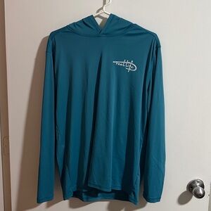 Teal Long Sleeve Hoodie